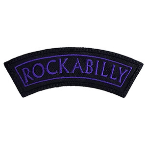 Rockabilly Arch - Purple 4.25x1.5" Embroidered Patch
