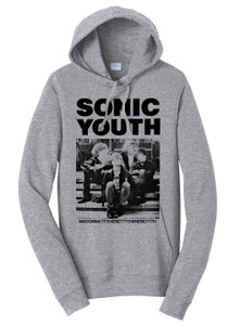Sonic Youth Heather Grey Hooded Sweatshirt