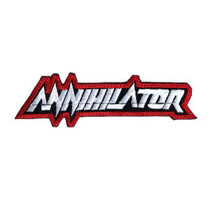 Annihilator - White Logo 5.5x2" Embroidered Patch
