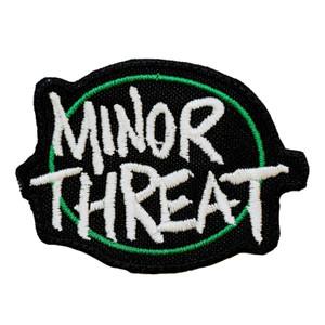 Minor Threat - Oval Logo 3x2.5" Embroidered Patch