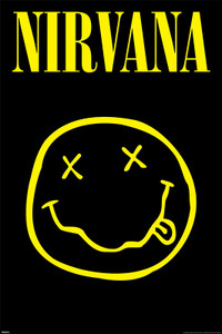 Nirvana - Smiley Face 24x36" Poster