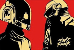 Daft Punk Red 24x36" Poster