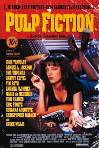 Pulp Fiction - Uma on Bed 24x36" Poster