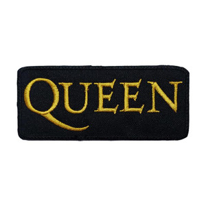 Queen - Gold Logo 5X2" Embroidered Patch