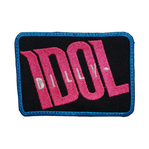 Billy Idol - Neon 80s 3.5x2.25" Embroidered Patch