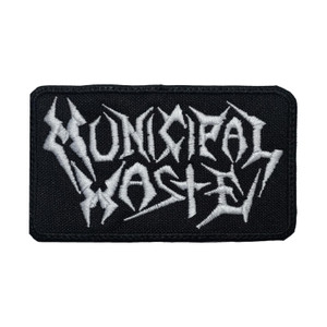 Municipal Waste - White Logo 4.25 x 2.5" Embroidered Patch