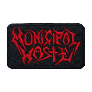 Municipal Waste - Red  Logo 4.25 x 2.5"  Embroidered Patch