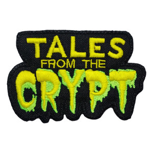 Tales from the Crypt - Yellow/Green Logo 3.5x2.25" Embroidered Patch 