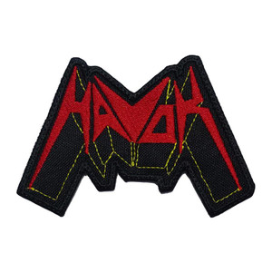 Havok - Red/Black Logo 4.25x3"  Embroidered Patch