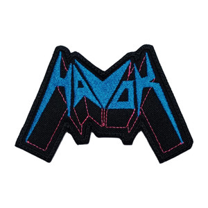 Havok - Blue/Black Logo 4.25x3"  Embroidered Patch