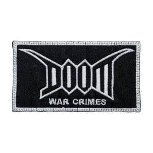 Doom - War Crimes 4.5 X2.5" Embroidered Patch