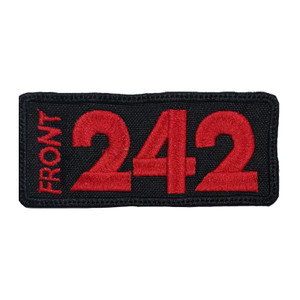Front 242 - Red Logo 4.5 X2" Embroidered patch