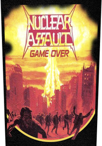 Nuclear Assault - Game Over 10.5x15" Sublimated  Backpatch