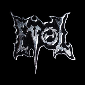 Evol - Black Logo 2x1.6" Metal Badge Pin
