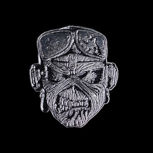 Iron Maiden - Eddie Furious Soldier 1.5x1.7" Metal Badge Pin