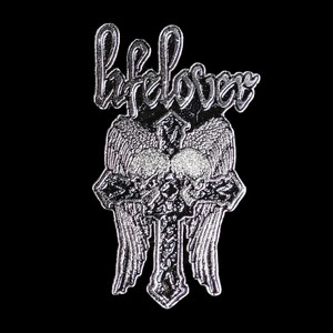 Lifelover - Cross 2x1.5" Metal Badge Pin