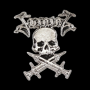 Shining - Skull & Syringes 2x1.5" Metal Badge Pin
