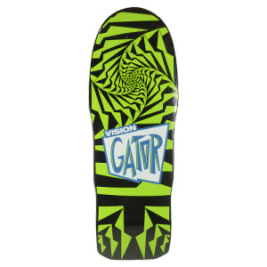 Vision Gator II Modern Green Concave Skateboard Deck - 10.2x30.5" 