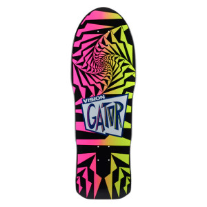 Vision Gator II Black  Pink Fade Skateboard Deck 10.2x29.7" 