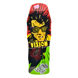 Vision Psycho Stick Modern concave Rasta Skateboard Deck 10x29.7"