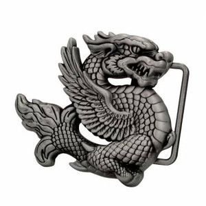 Dragon - Small Metal Belt Buckle