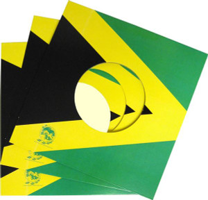 7" Record Jamaican flag Jacket 5 package