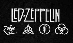 Led Zeppelin Symbols 5x3" Printed Patch