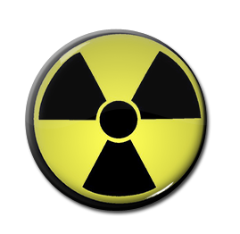 Radioactive 1" Pin