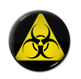 Biohazard 1" Pin