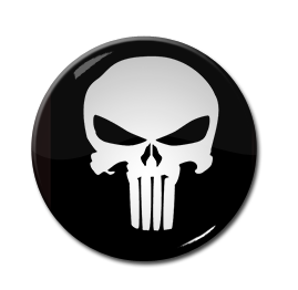 Punisher 1" Pin