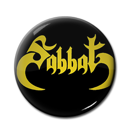 Sabbat - Yellow Gold Logo 1" Pin