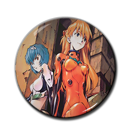 Evangelion Neon Genesis - Rei & Asuka 1.5" Pin