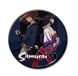 Samurai Betrayal - Kenshin and Makimachi 1.5" Pin