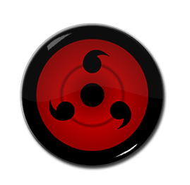 Naruto - Tomoe Sharingan Symbol 1.5" Pin