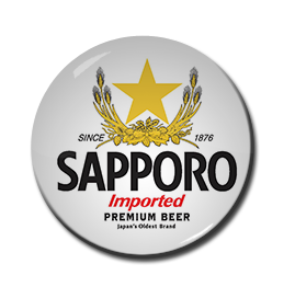 Sapporo Premium Beer 1.5" Pin