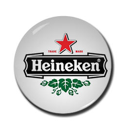 Heineken - Leaf Logo 1.5" Pin