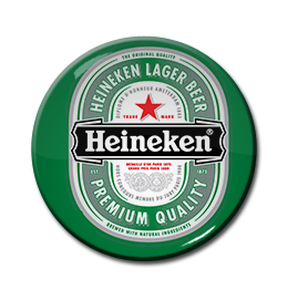 Heineken - Logo 1.5" Pin