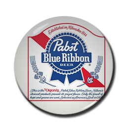 Pabst Blue Ribbon Beer 1.5" Pin