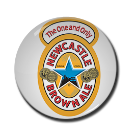 Newcastle Brown Ale 1.5" Pin