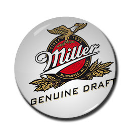 Miller Genuine Draft Beer 1.5" Pin