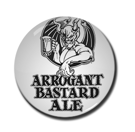 Arrogant Bastard Ale 1.5" Pin