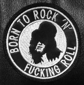 Slash Born to Rock n Fucking Roll 3x3" Embroidered Patch