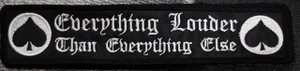 Everything Louder Than Everything Else 8x1 Embroidered Patch