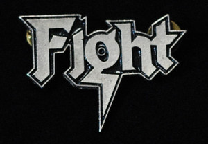 Fight - Logo 2" Metal Badge Pin