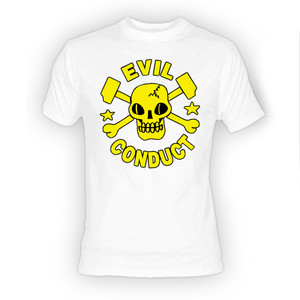 Evil Conduct - Sorry No! White T-Shirt **LAST IN STOCK**