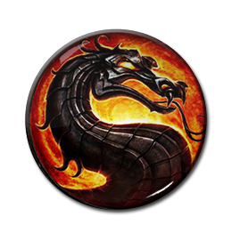 Mortal Kombat - Dragon 1.5" Pin