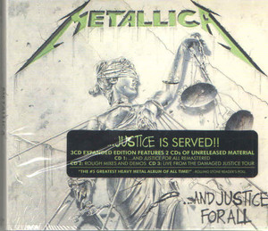 Metallica - And Justice For All **Triple Cd**  New