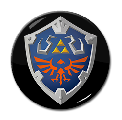 Nintendo Zelda - SS Hylian Shield 1.5" Pin