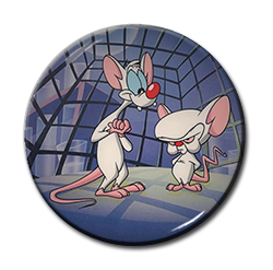 Animaniacs - Pinky & the Brain - Cage 1.5" Pin