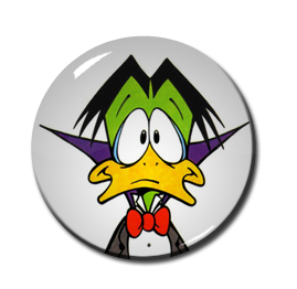 Count Duckula 1.5" Pin